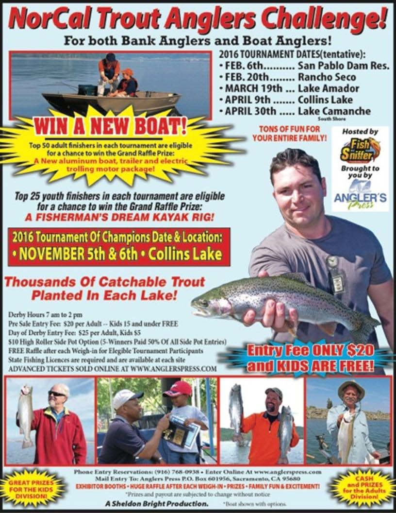 NorCal Trout Angler's Challenge Opens at San Pablo On Feb. 6