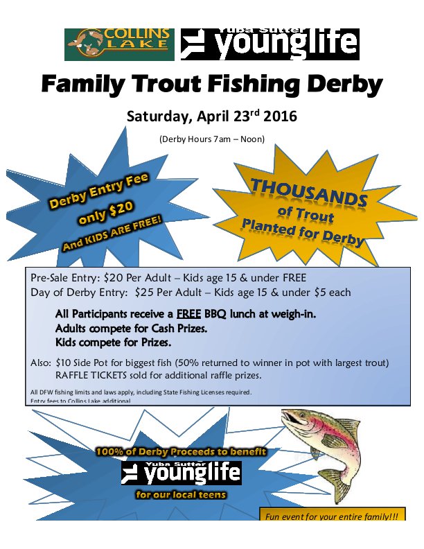 Collins Lake Family Trout Derby