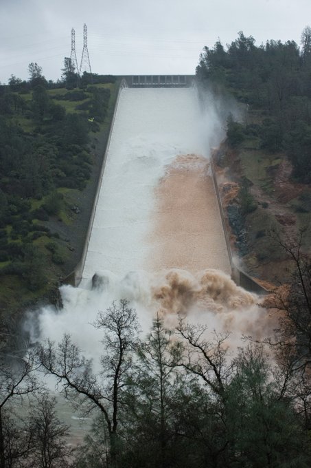 State officials increase releases into eroded Oroville Dam spillway to 35,000 cfs!