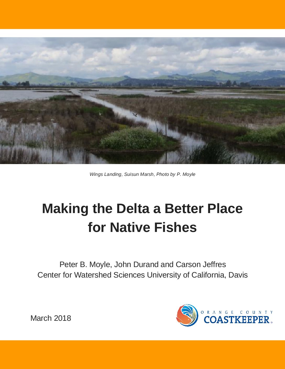White Paper Commissioned by Delta Tunnels Proponents Claims CAWaterFix Would ‘Benefit’ Fish
