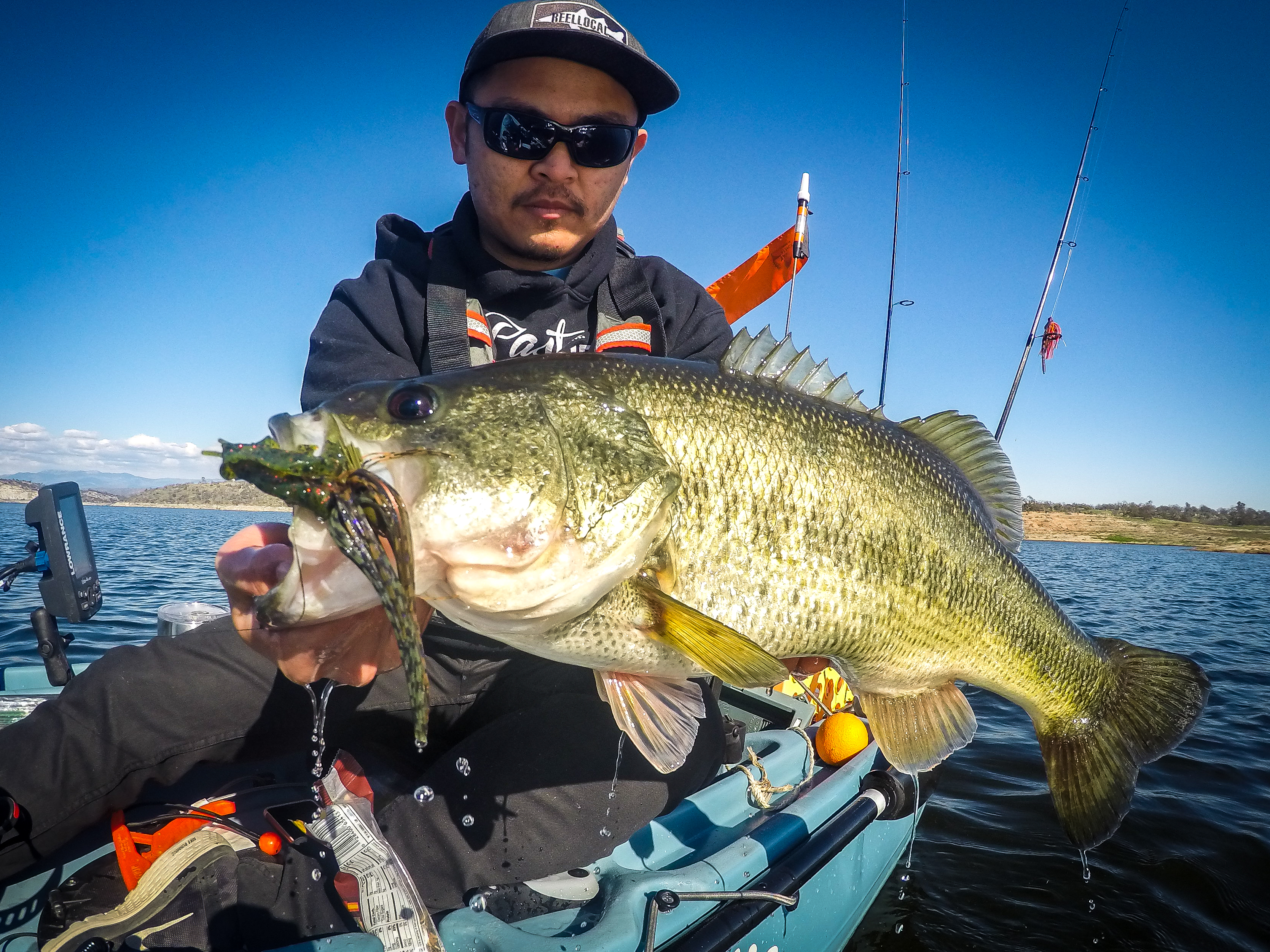 Kayak City Fishing Team's Newest Member Finds Big Bass Deep