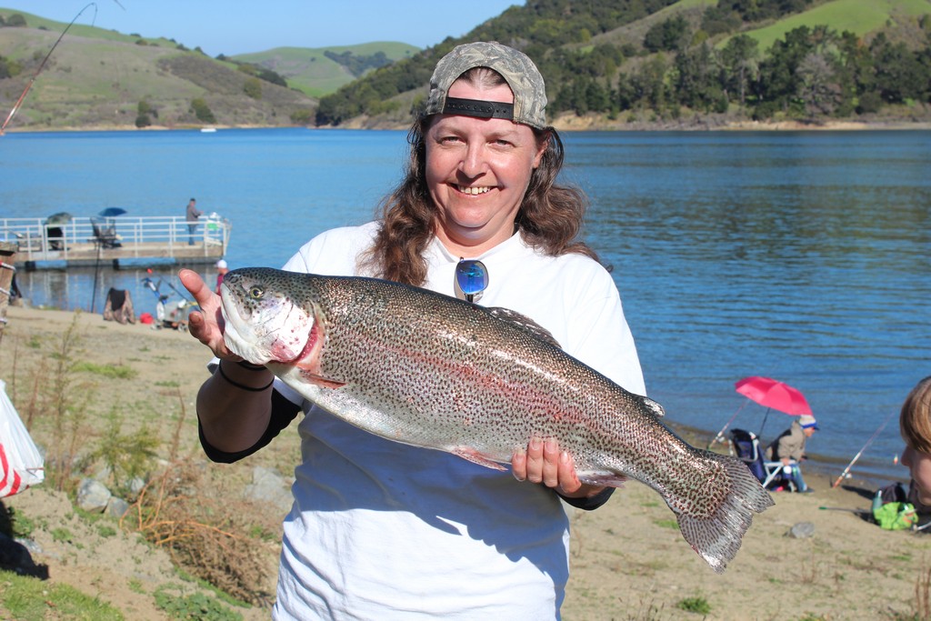 San Pablo Reservoir Opens with Great Weather and Trout Fishing