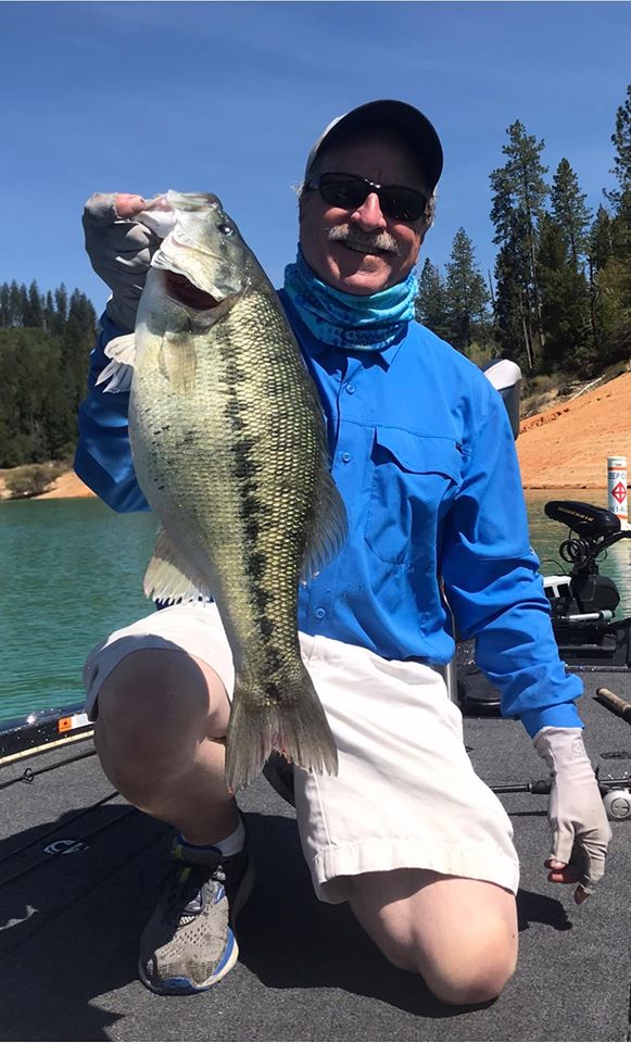 Huge spotted bass boated at Bullards Bar Reservoir!