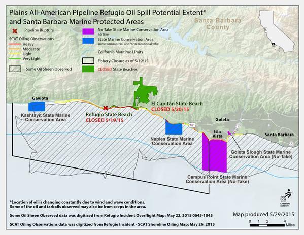 Conservation Groups Oppose Exxon's Plan to Restart Offshore Rigs Idled by Refugio Oil Spill