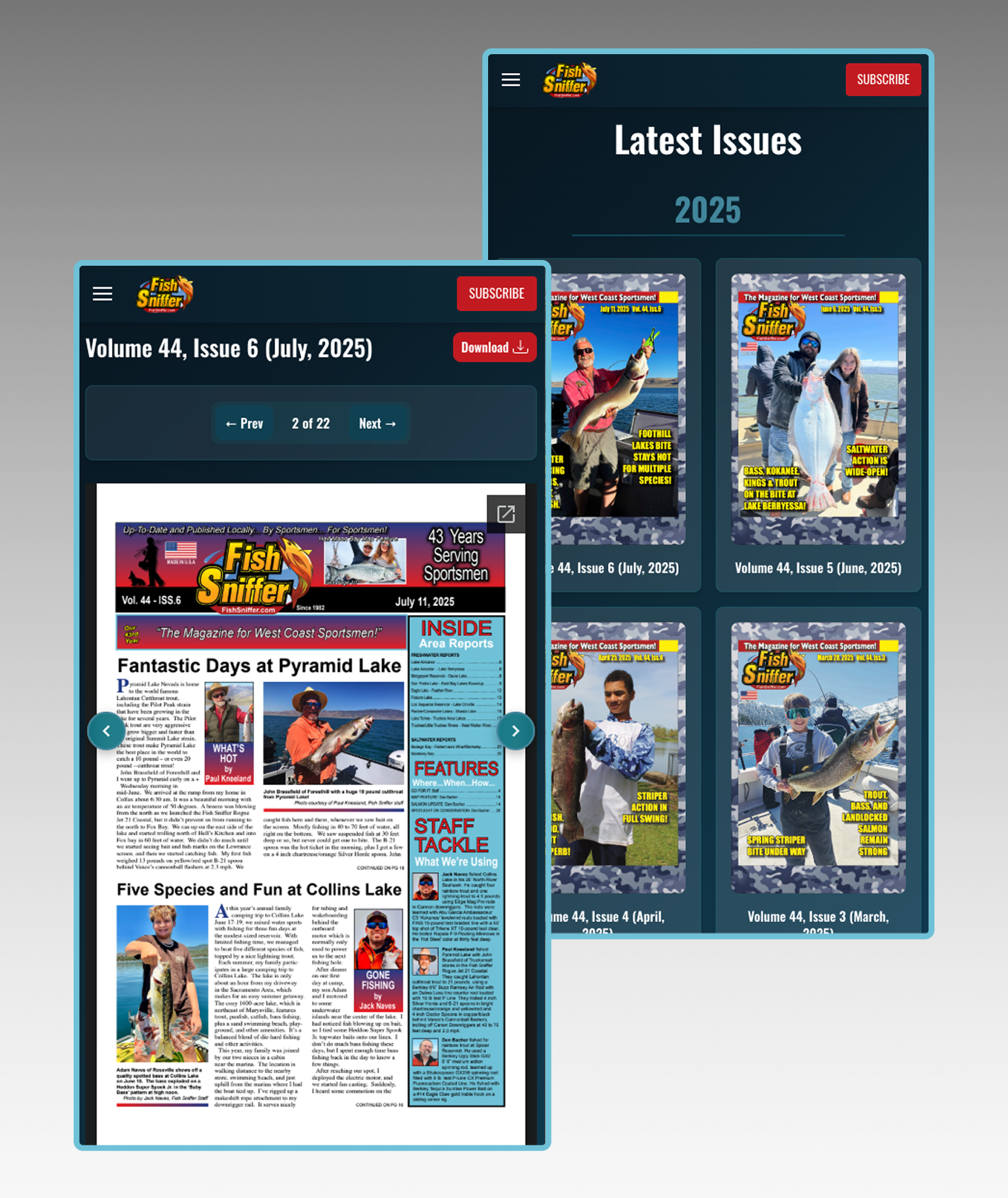 Introducing Fish Sniffer’s Dedicated Magazine Reader