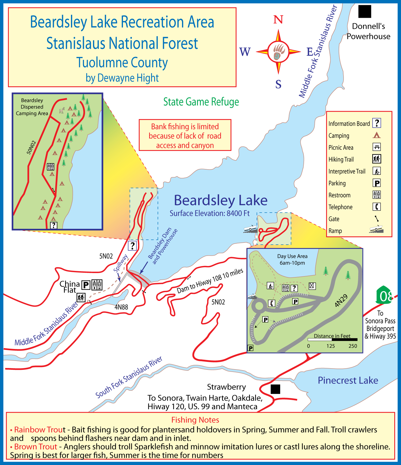 Beardsly Reservoir Map
