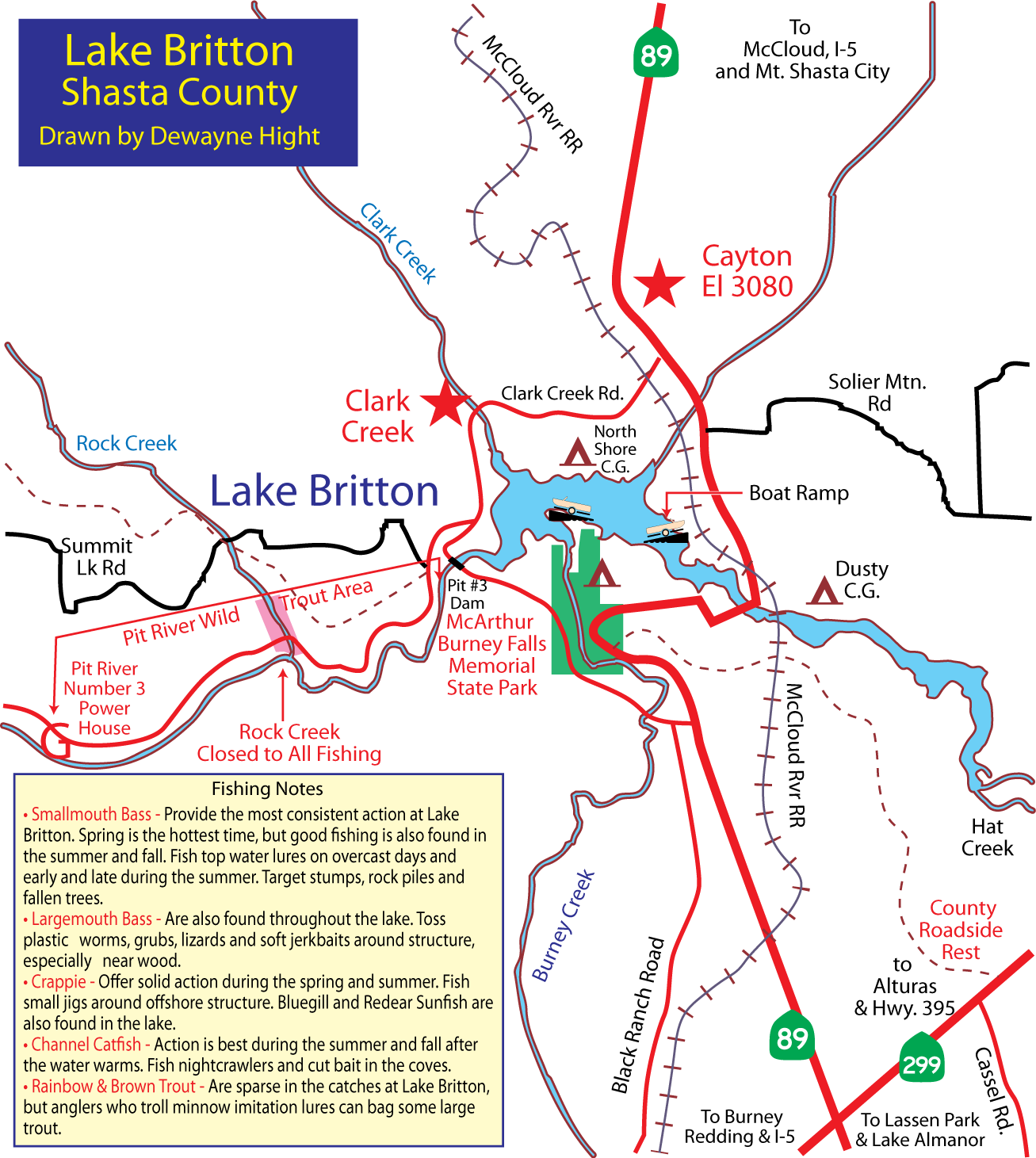 Britton Lake Map