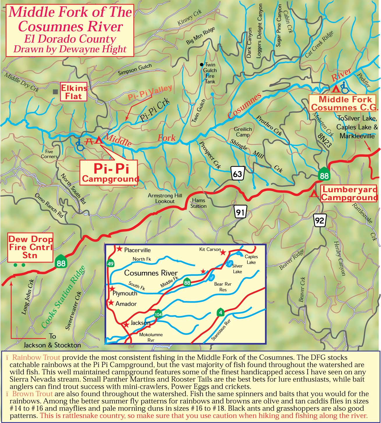 Consumnes River Map