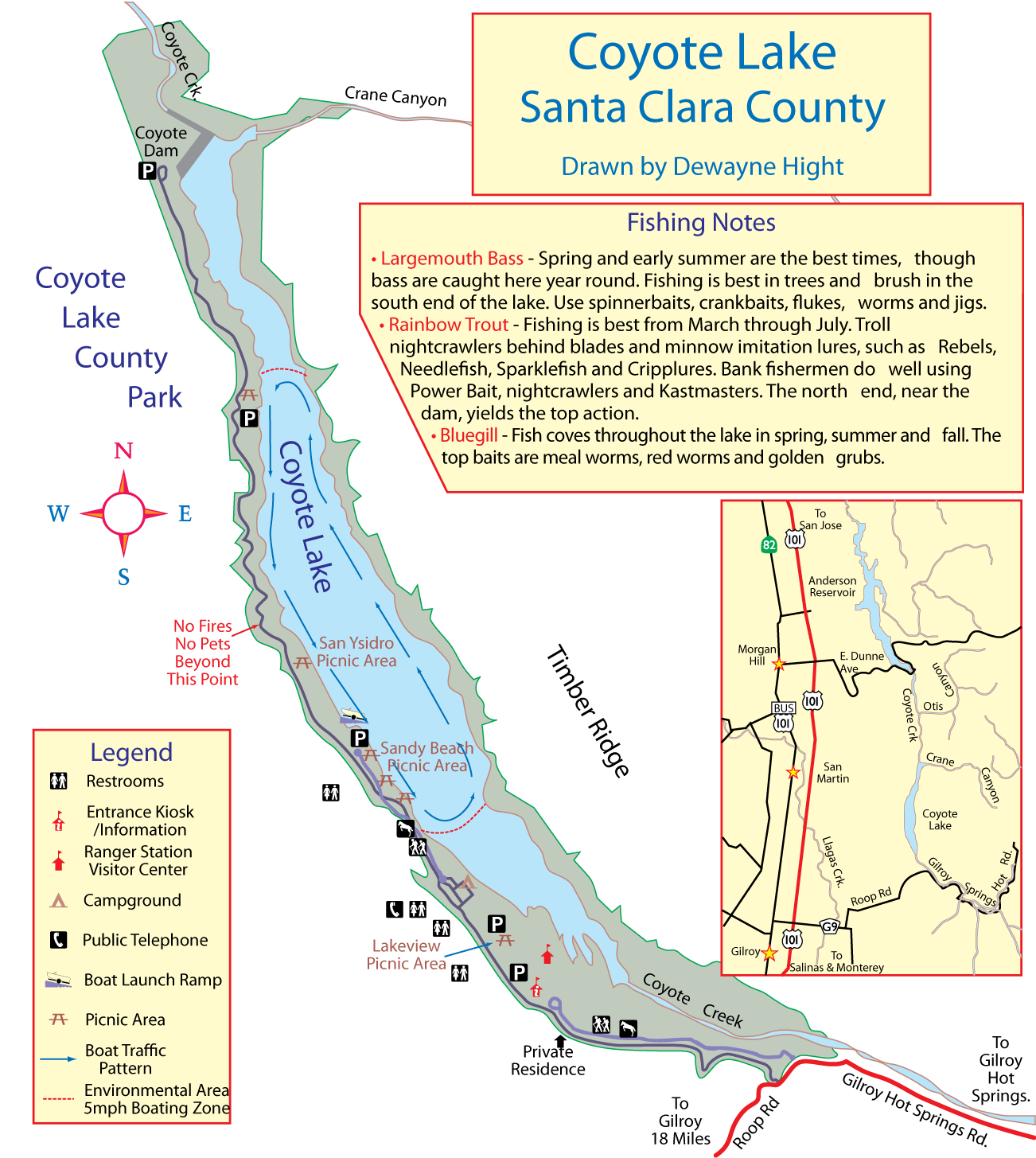 Coyote Lake Map