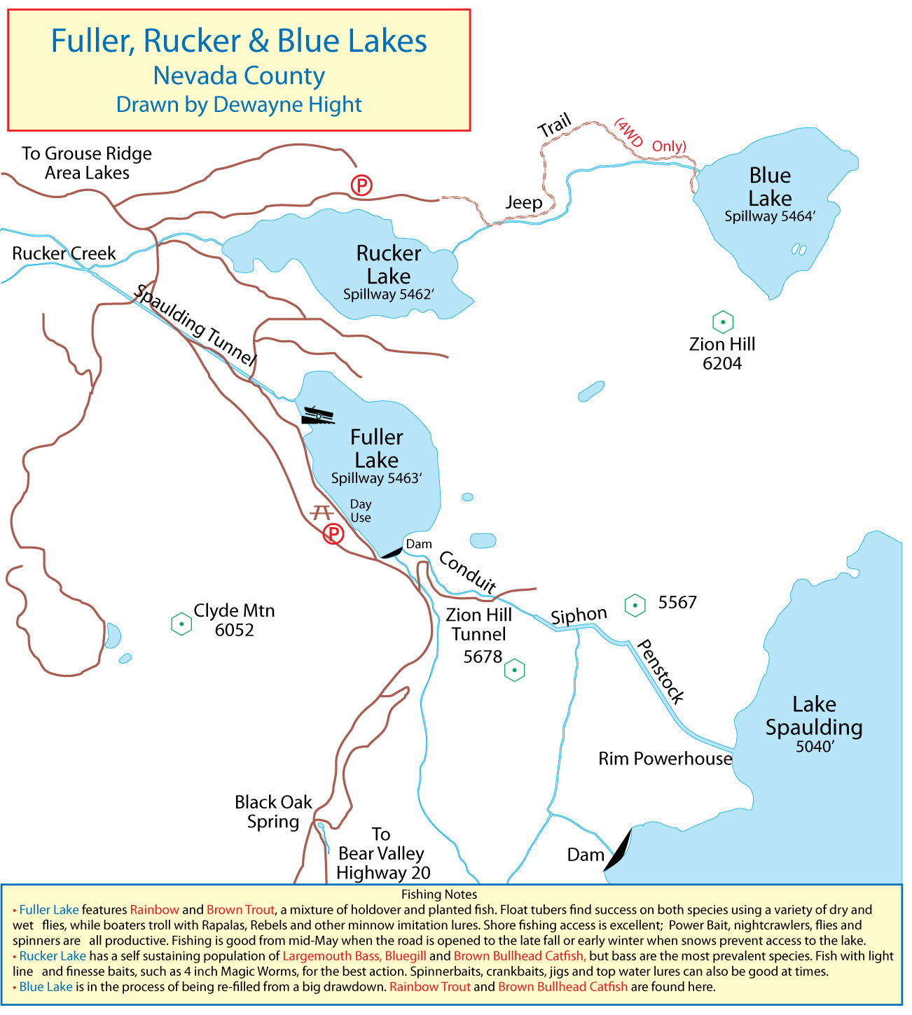 Fuller Lake Map