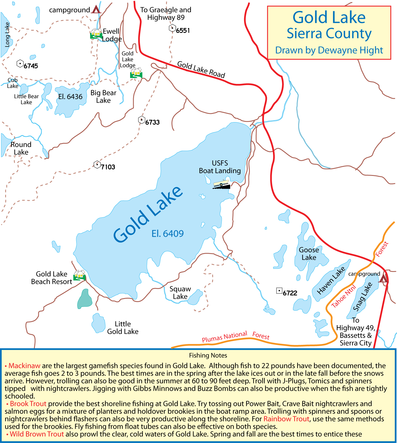 Gold Lake Map
