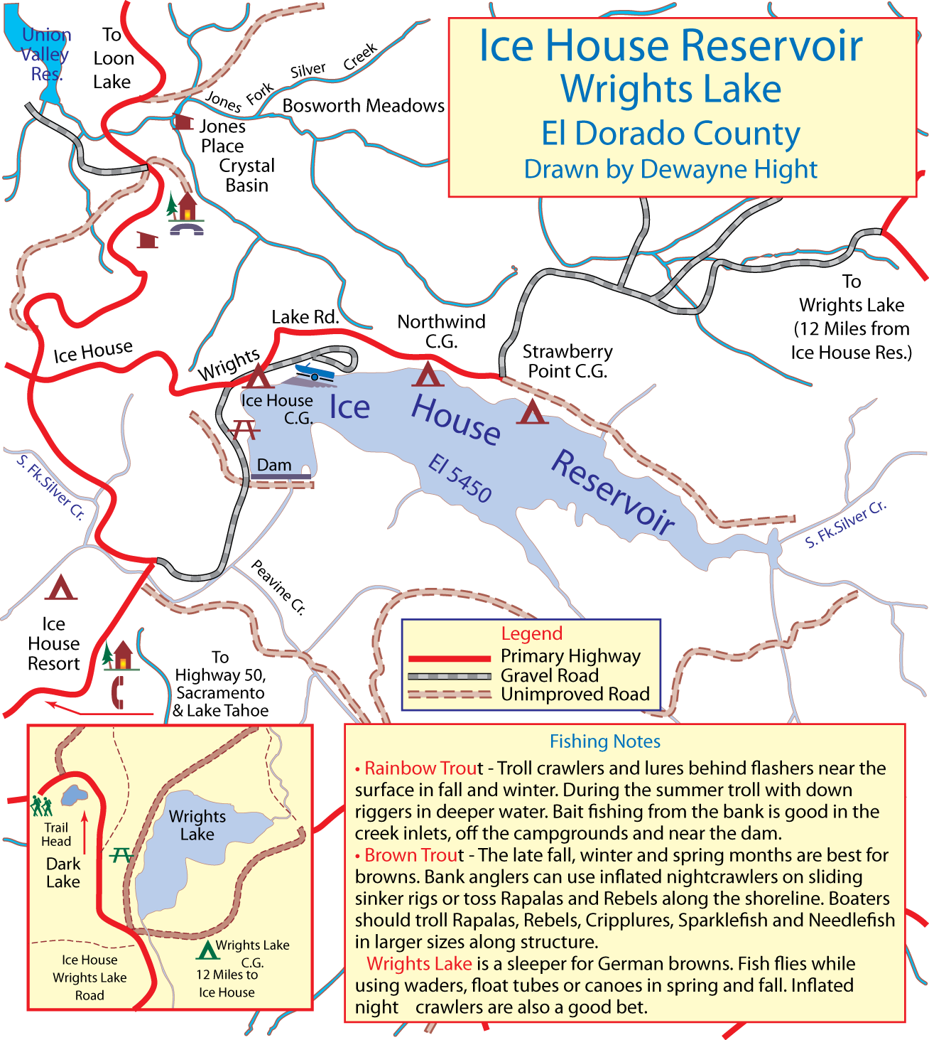Ice House Reservoir Map