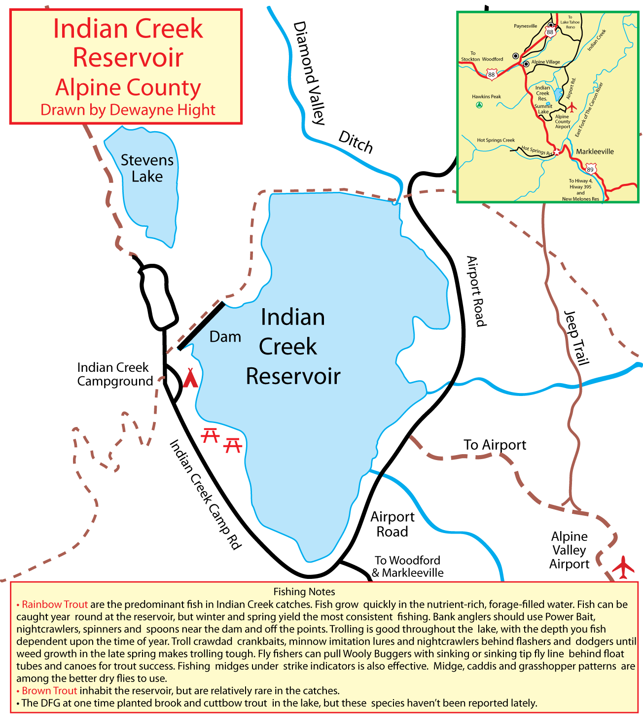 Indian Creek Reservoir Map