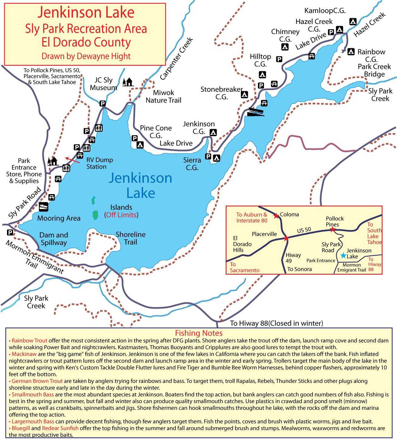 Jenkinson Lake Map