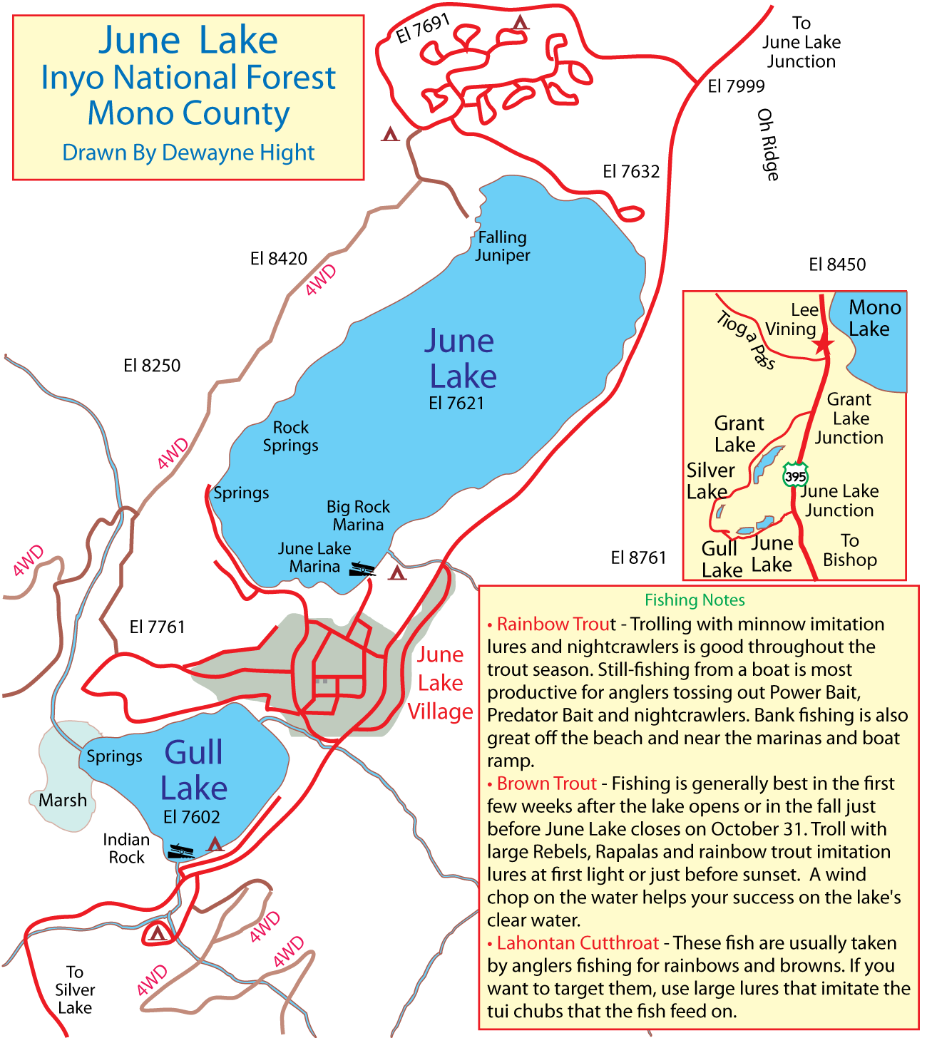 June Lake Map