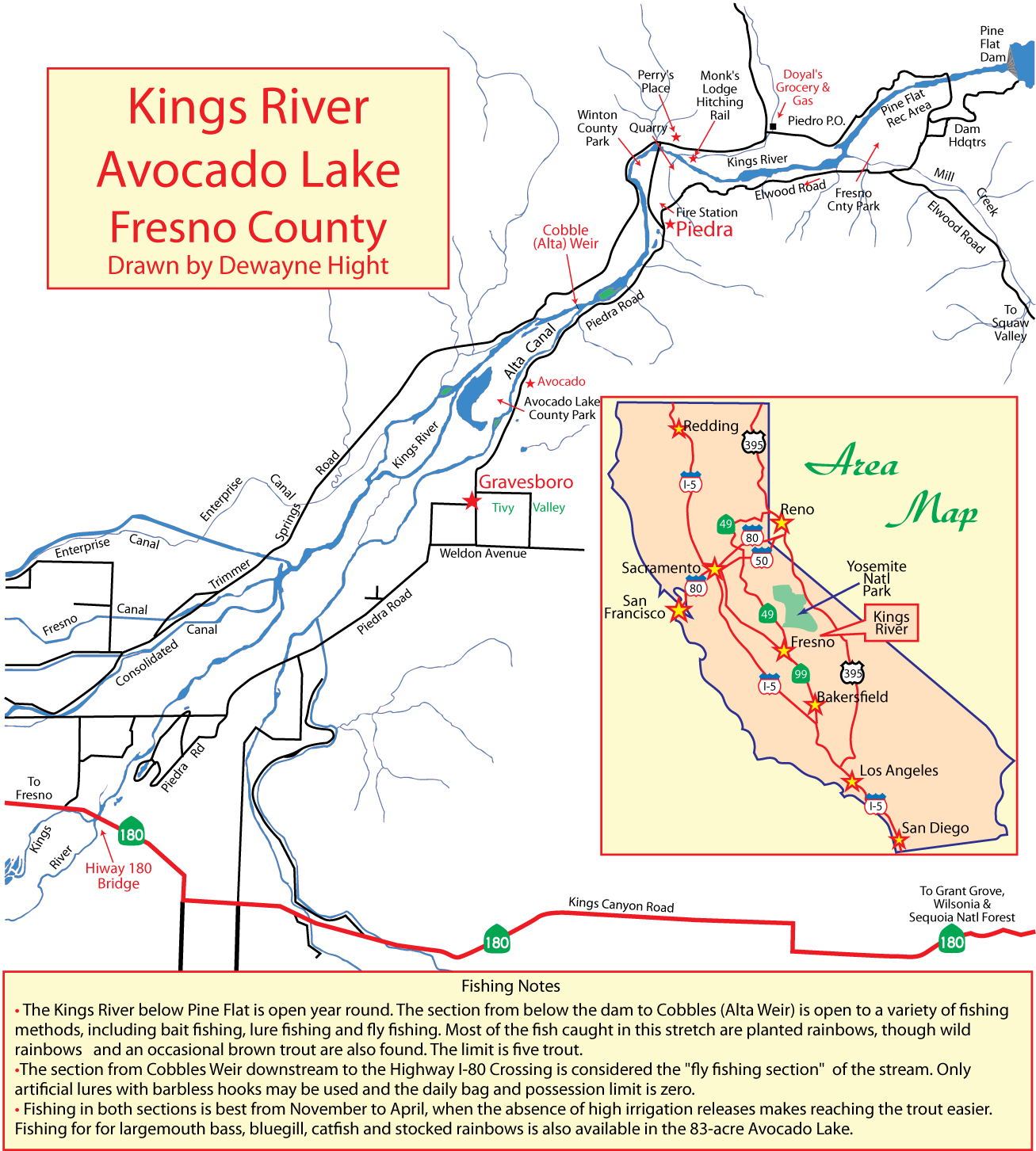 Kings River Map