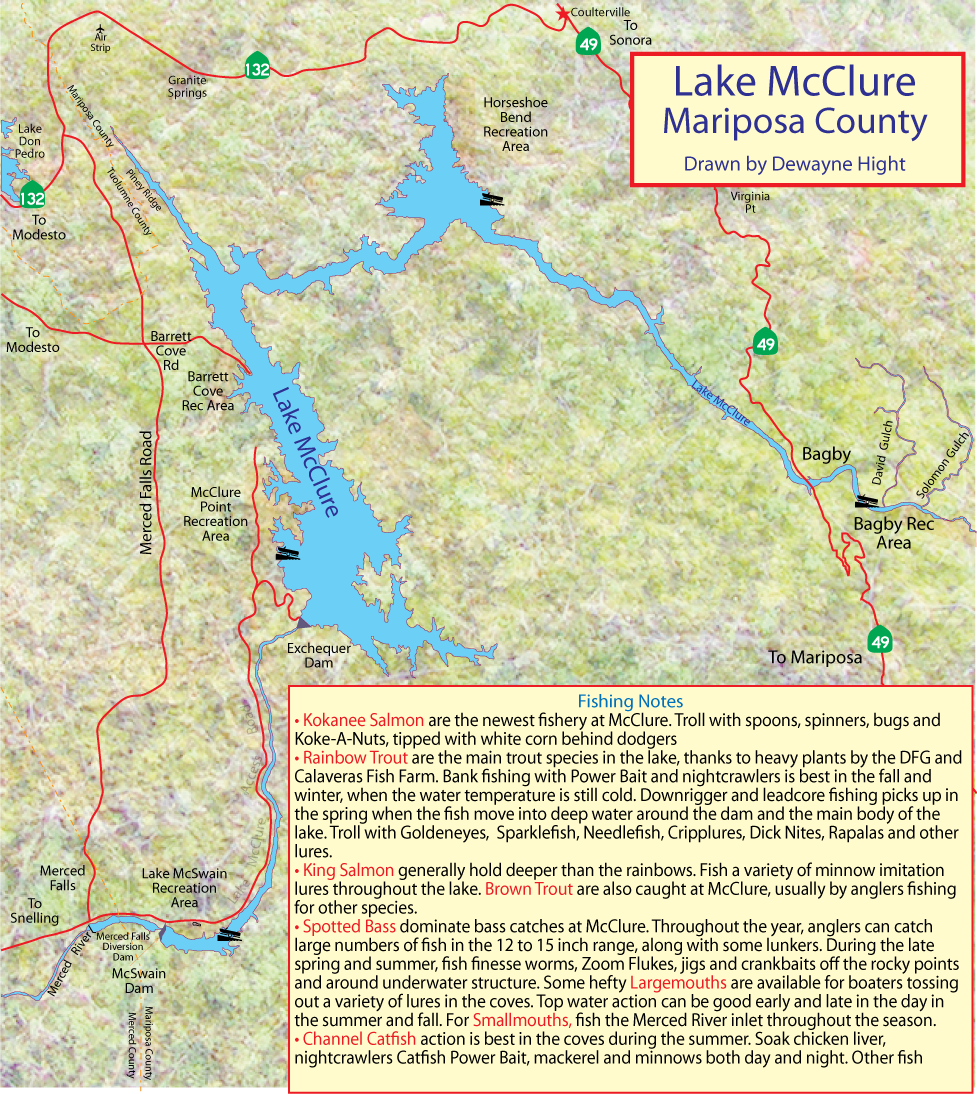 Mcclure Reservoir Map