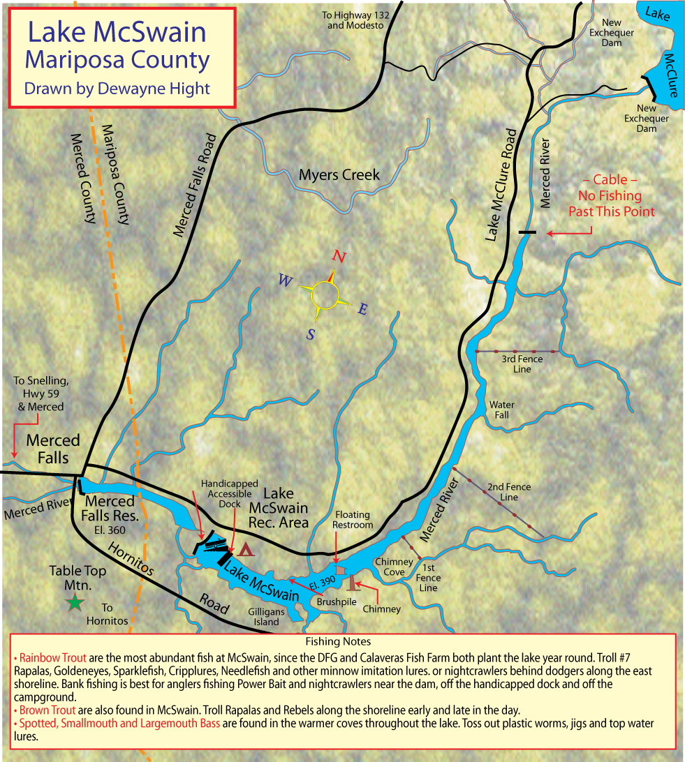 Mcswain Reservoir Map
