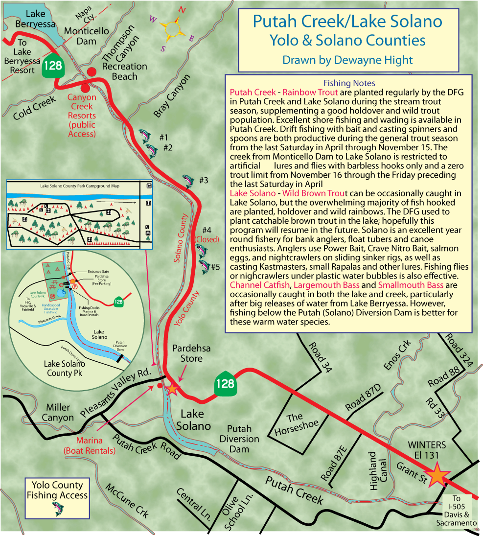 Putah Creek Map