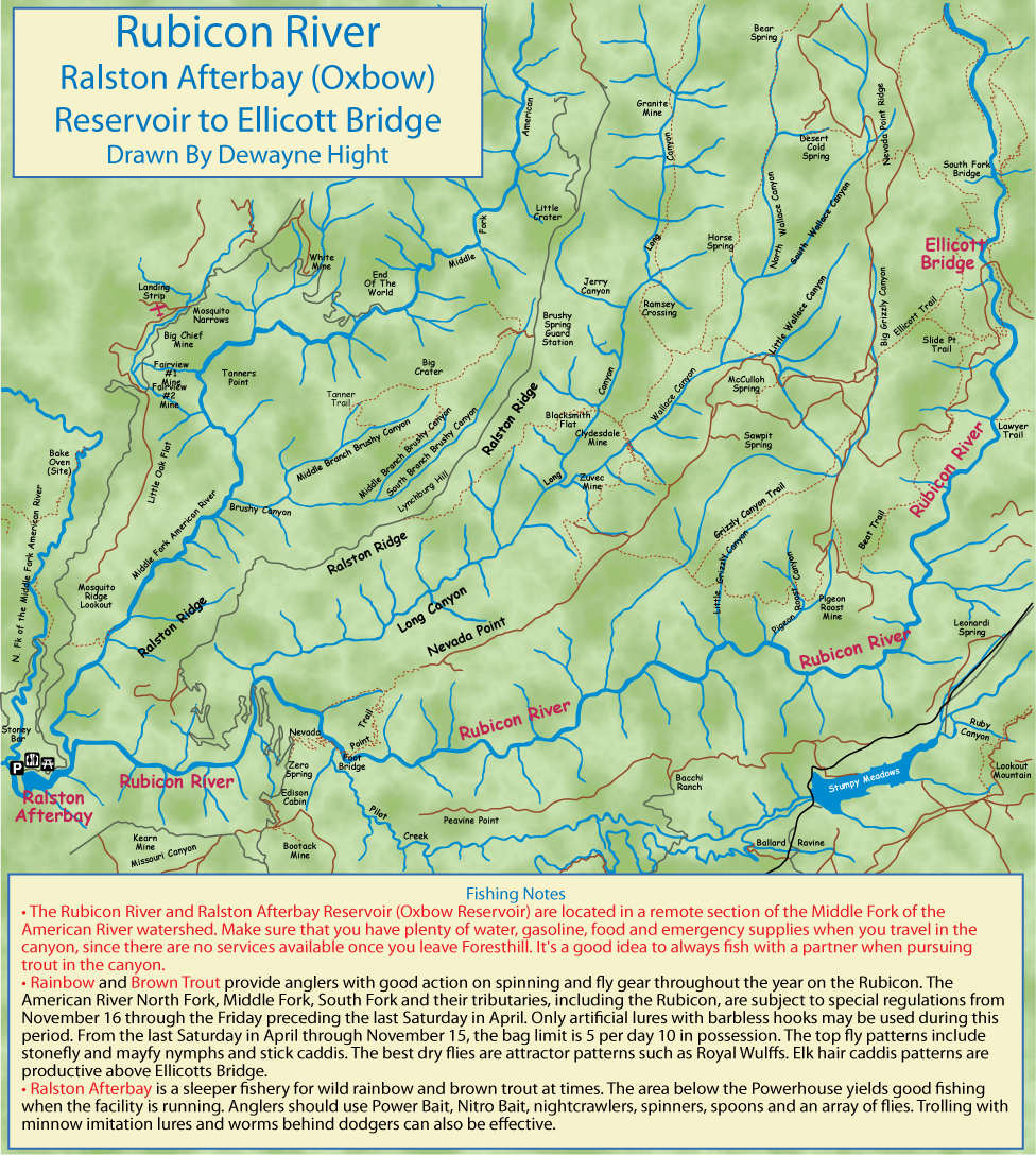 Rubicon River Map