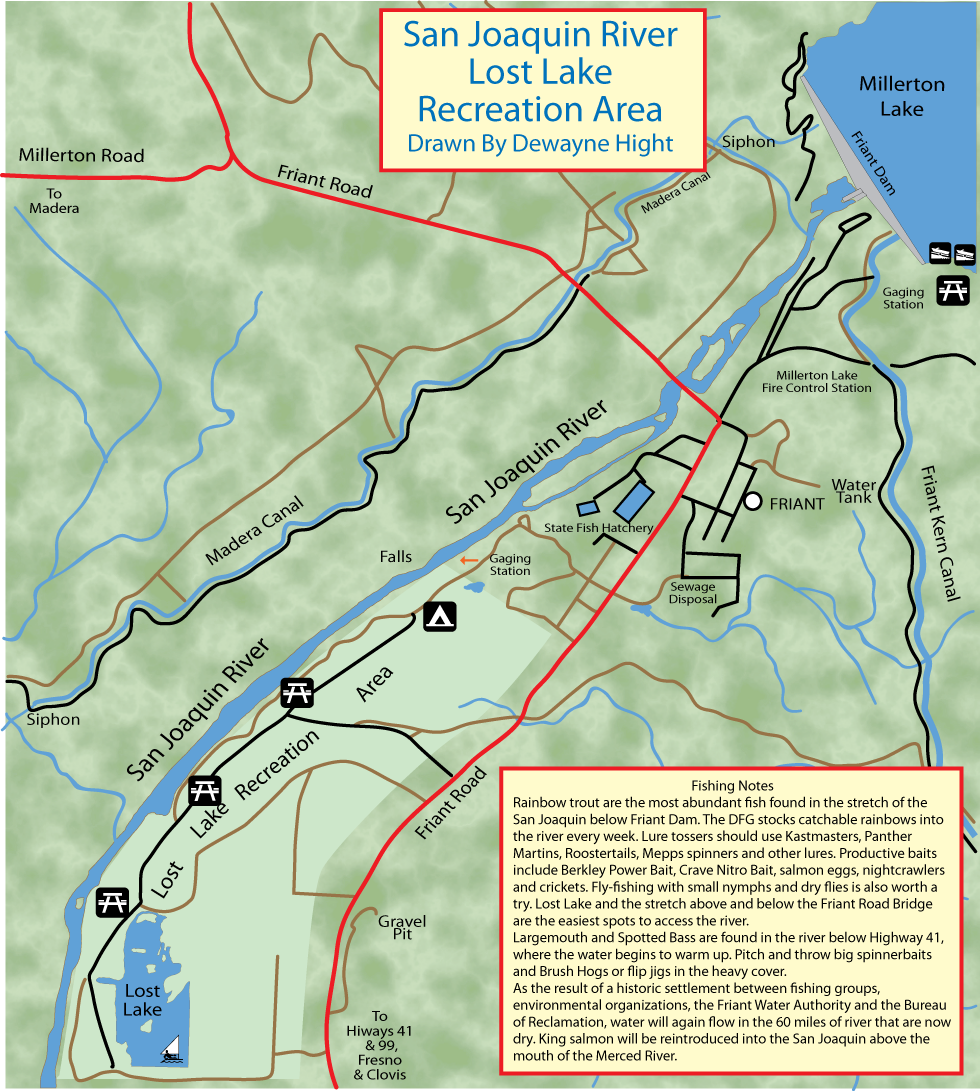 San Joaquin River Upper Map