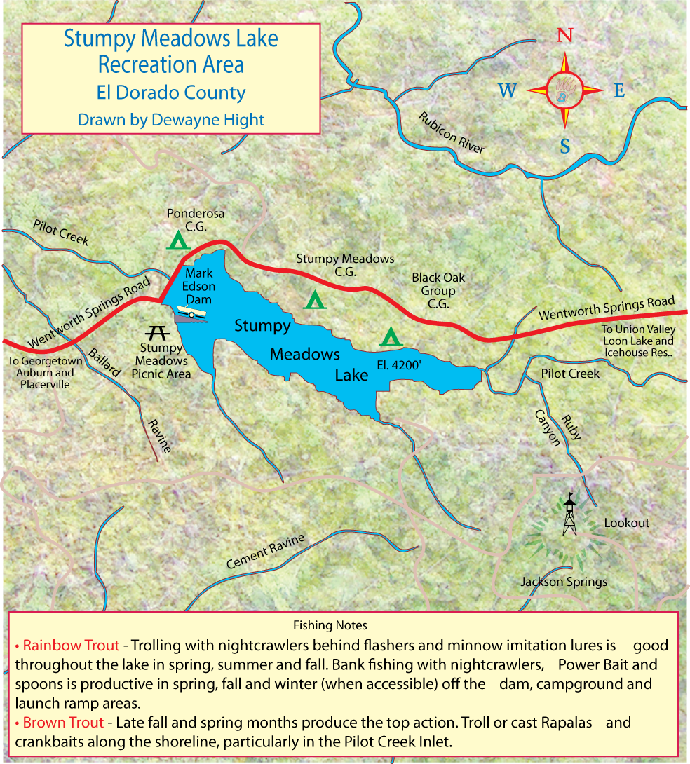 Stumpy Meadow Reservoir Map