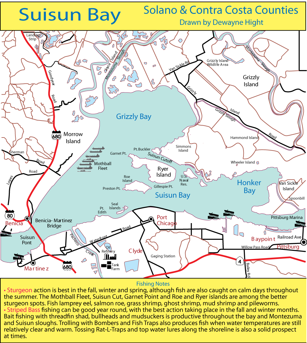 Suisun Bay Map