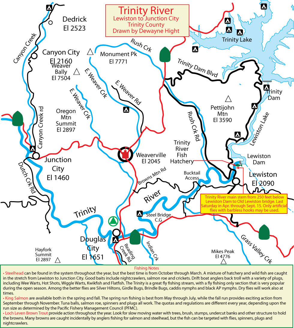 Trinity River Map