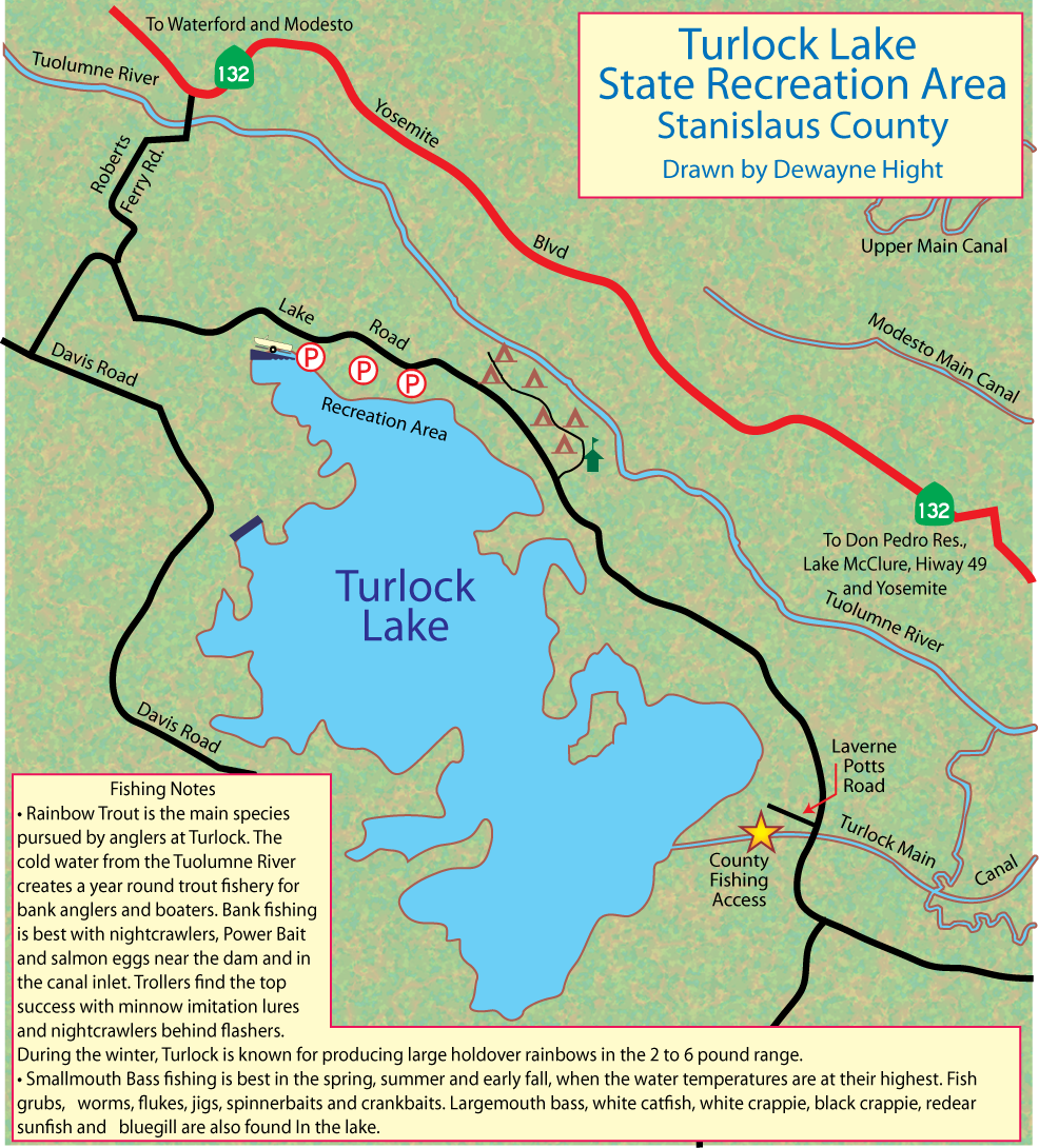Turlock Reservoir Map